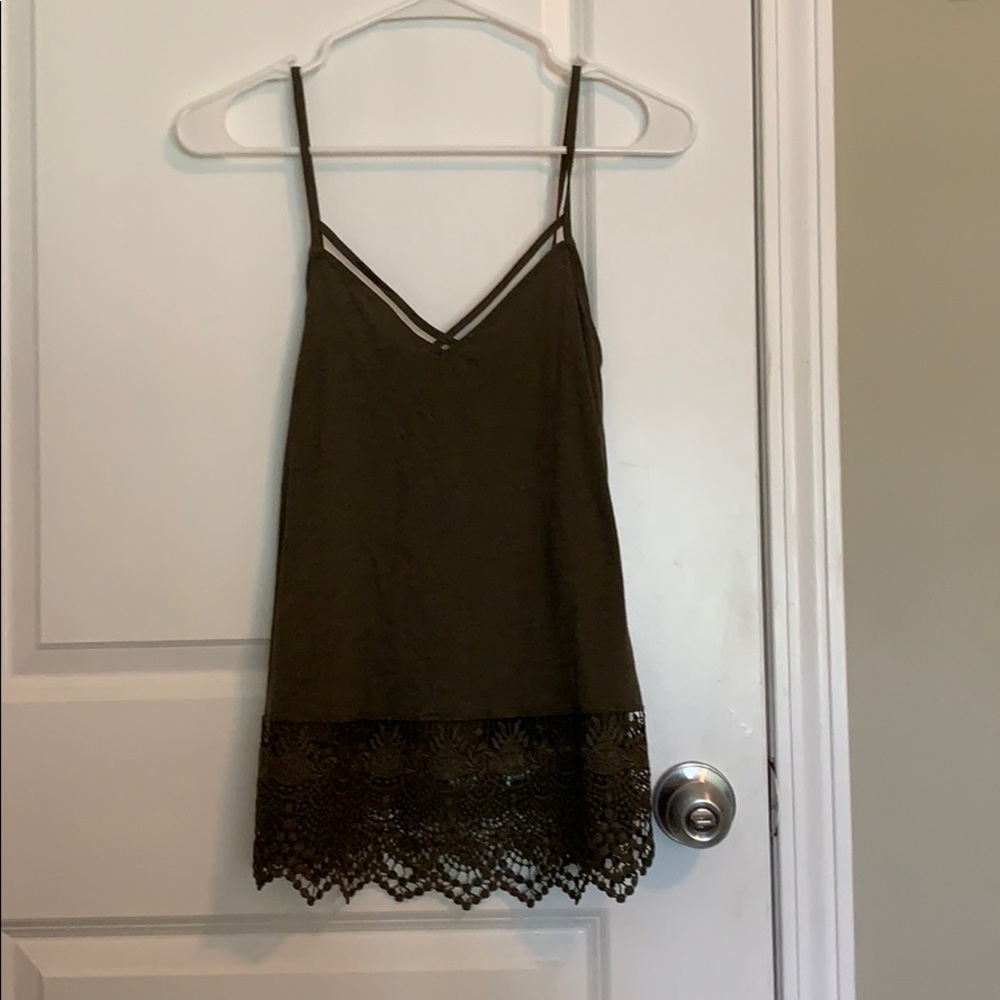 Embroidered tank top